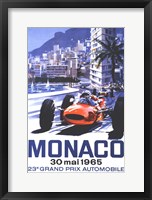 Framed Grand Prix Monaco 30 Mai 1965