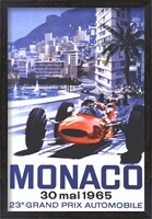 Framed Grand Prix Monaco 30 Mai 1965