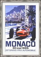 Framed Grand Prix Monaco 30 Mai 1965