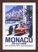 Framed Grand Prix Monaco 30 Mai 1965