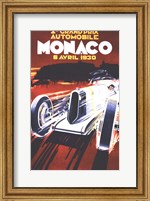 Framed Grand Prix De Monaco 1930
