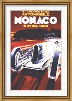 Framed Grand Prix De Monaco 1930