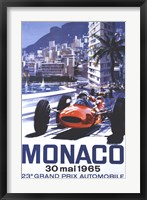 Framed Grand Prix Monaco 30 Mai 1965