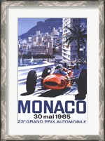 Framed Grand Prix Monaco 30 Mai 1965