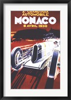 Framed Grand Prix De Monaco 1930