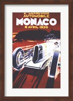 Framed Grand Prix De Monaco 1930