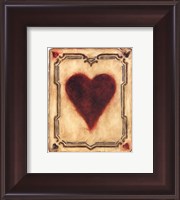 Framed Card Suits - Hearts