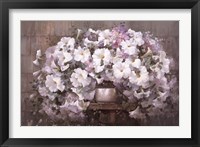 Framed Bouquet of Petunias