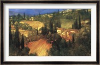 Framed Hillside - Tuscany