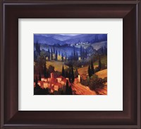 Framed Tuscan Valley View