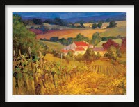 Framed Vineyard Hill