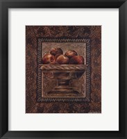 Framed Rustic Bowl of Apples