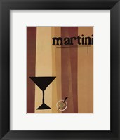 Framed Groovy Martini I