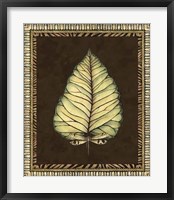 Framed Safari Leaves I