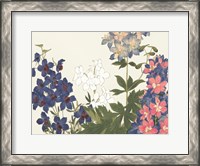 Framed Japanese Flower Garden III