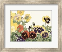 Framed Japanese Flower Garden V