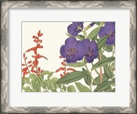 Framed Japanese Flower Garden VI