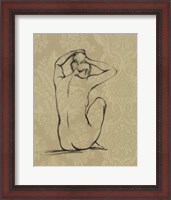 Framed Sophisticated Nude I
