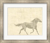 Framed Vintage Horse I