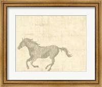 Framed Vintage Horse II