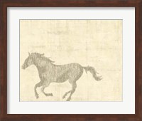 Framed Vintage Horse II