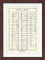Framed Alphabets Japonois