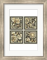 Framed Mini Neutral Floral Motif