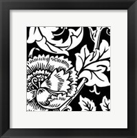 Framed Printed Graphic Floral Motif III