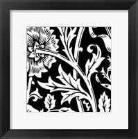 Framed Printed Graphic Floral Motif IV
