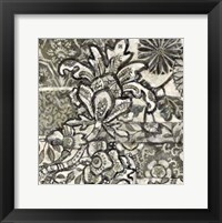 Framed Printed Graphic Chintz IV