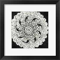 Framed Mini Abstract Rosette I