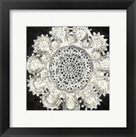 Framed Mini Abstract Rosette IV