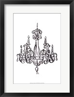 Framed Graphic Chandelier I