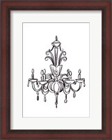 Framed Graphic Chandelier II