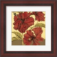 Framed Cropped Sophisticated Hibiscus I