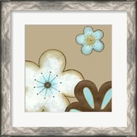 Framed Small Pop Blossoms In Blue I