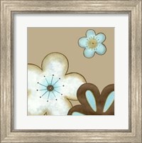 Framed Small Pop Blossoms In Blue I