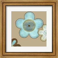 Framed Small Pop Blossoms In Blue II