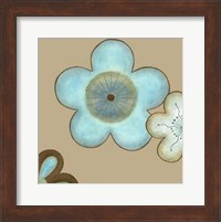 Framed Small Pop Blossoms In Blue II