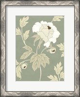 Framed Small Peony Elegance II