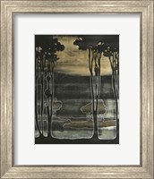 Framed Small Nouveau Trees I