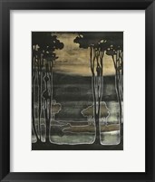 Small Nouveau Trees I Framed Print