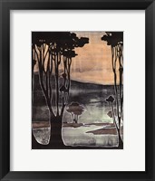 Small Nouveau Trees II Framed Print