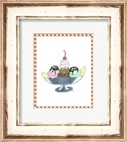 Framed 'Ice Cream Parlor IV' border=