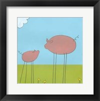 Framed Stick-Leg Pig II