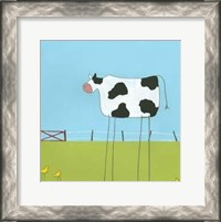 Framed Stick-Leg Cow II