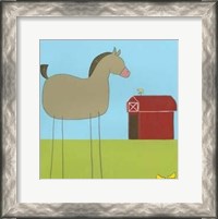 Framed Stick-Leg Horse I