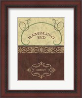 Framed Rambling Red (Pp)