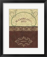 Framed Rambling Red (Pp)