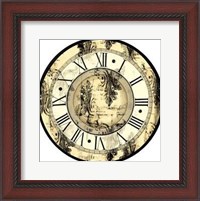 Framed Small Aged Elegance Clock